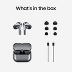 Samsung Galaxy Buds3 Pro Grey with Galaxy AI, Wireless Earbuds, Noise Cancelling, Bluetooth, 360 Audio