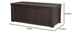 Keter Rockwood Cushion Box, Brown, 570L