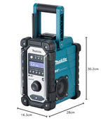 Makita DMR110 Li-ion DAB/DAB+ Job Site Radio - Batteries and Charger Not Included