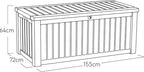 Keter pillow box Rockwood, Gray (Anthracite), 570L