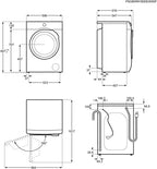 AEG Series 6000 L6FBA51480 washing machine Front-load 8 kg 1400 RPM White