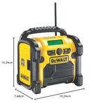 DEWALT DCR020-GB XR Compact FM/DAB and Site Radio - 24 x 24.5 cm, 2.8 kg