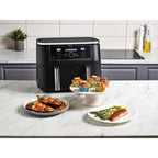 Ninja Foodi MAX Dual Zone Hot Air Fryer [AF400EU] 9.5 L Capacity, 2 Compartments
