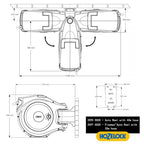 HOZELOCK - Auto Reel Wall-mounted 40m: Easy to Install, Child-lock, Auto-rewind