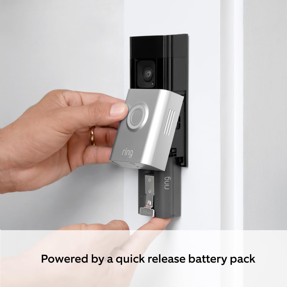 Ring Battery Video Doorbell Plus (Newest gen) | DIY Wireless Video Doorbell Camera