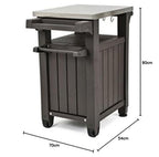 Keter Garden Kitchen and Food Station - Grey