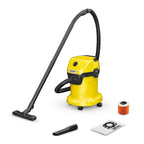 Kärcher 16281030 Wet & Dry Vacuum Cleaner WD 3, blower function, power: 1000W, plastic container: 17L