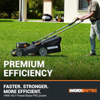 Worx WG737E 40V 37cm Cordless Lawnmower – Ideal for Medium to Large Gardens (300-550㎡)