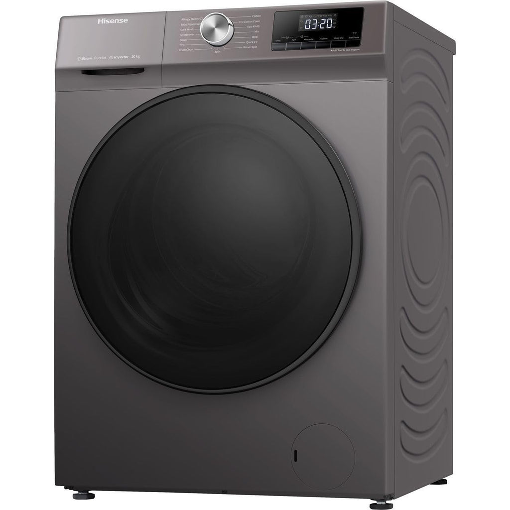 Hisense WFQA1014EVJMT 10kg Washing Machine with 1400 rpm - Titanium - A Rated