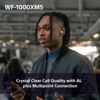 Sony WF-1000XM5 Wireless Noise Cancelling Earbuds, Bluetooth, In-ear Headphones, Mic