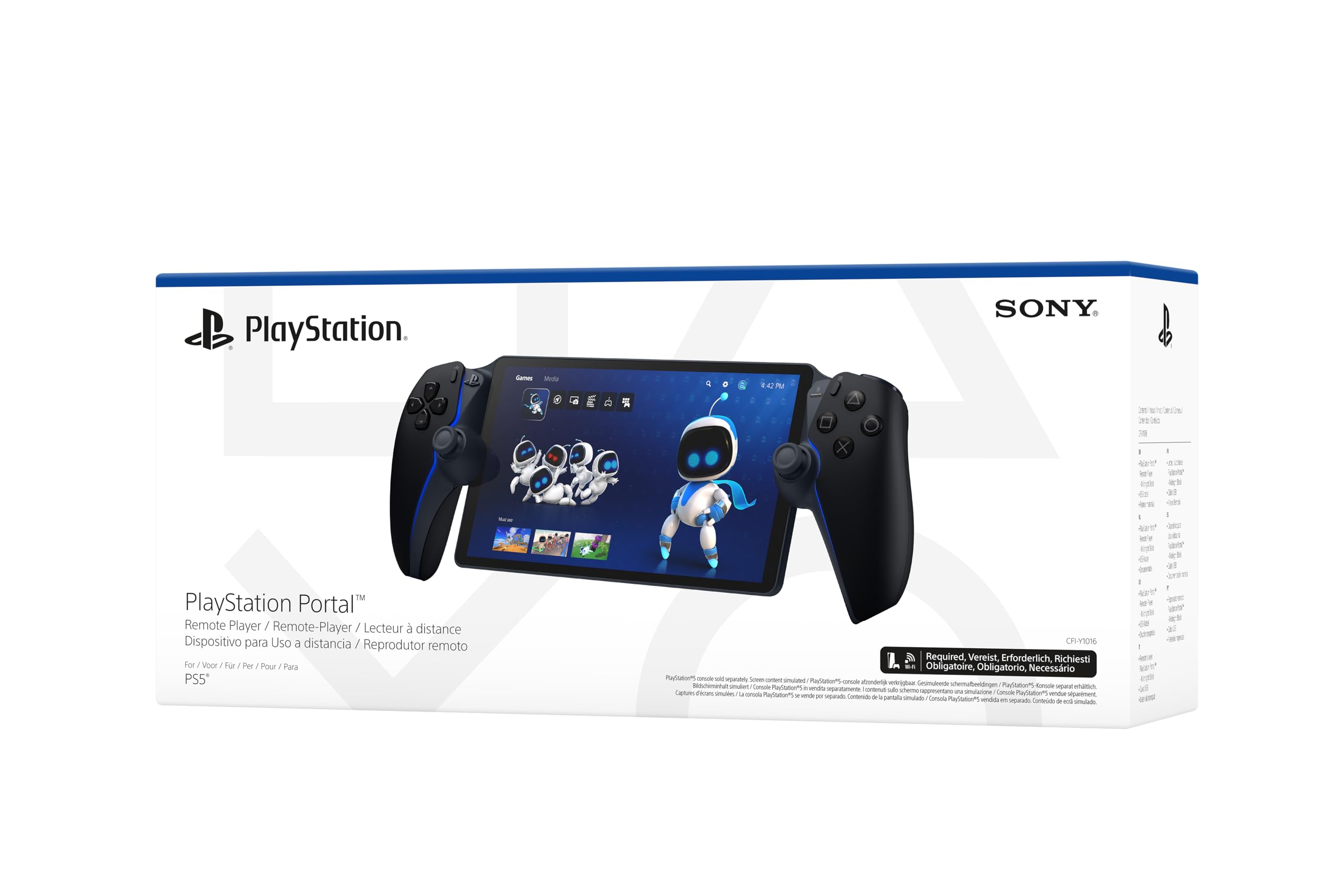 PlayStation Sony, Lecteur à Distance Portal, Pour Console 5, Couleur : Noire