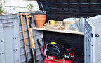 Keter Store It Out Max garden box, garbage can, appliance box, shed for 2 x 240 liter garbage cans.