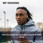 Sony WF-1000XM5 Wireless Noise Cancelling Earbuds, Bluetooth, In-ear Headphones, Mic