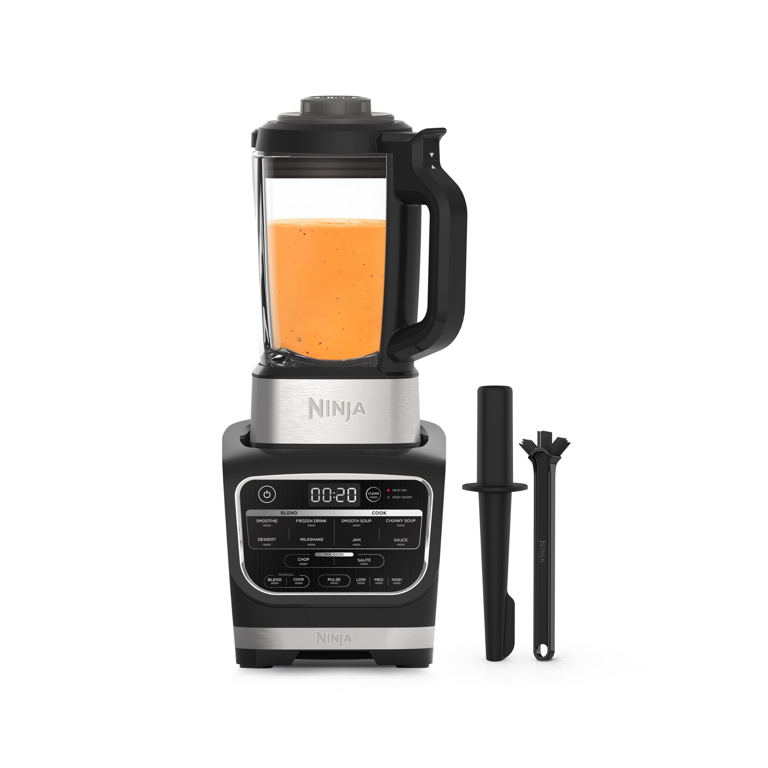 Ninja Foodi Blender & Soup Maker, 10 Auto-iQ Programs, 1.7L Glass Jug, Hot & Cold Blender