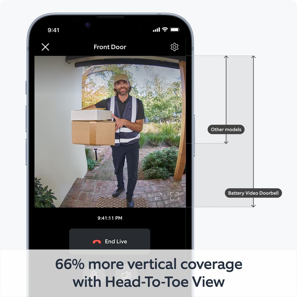 Ring Battery Video Doorbell + Ring Outdoor Camera Battery