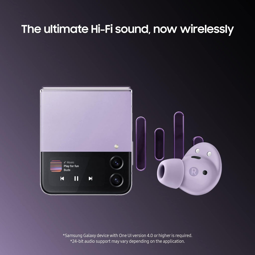 Samsung Galaxy Buds2 Pro Wireless Earphones, 2 Year Extended Manufacturer Warranty, Bora Purple (UK Version)