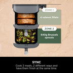 Ninja Double Stack XL Air Fryer, Vertical Dual Drawer AirFryer with 4 cooking levels