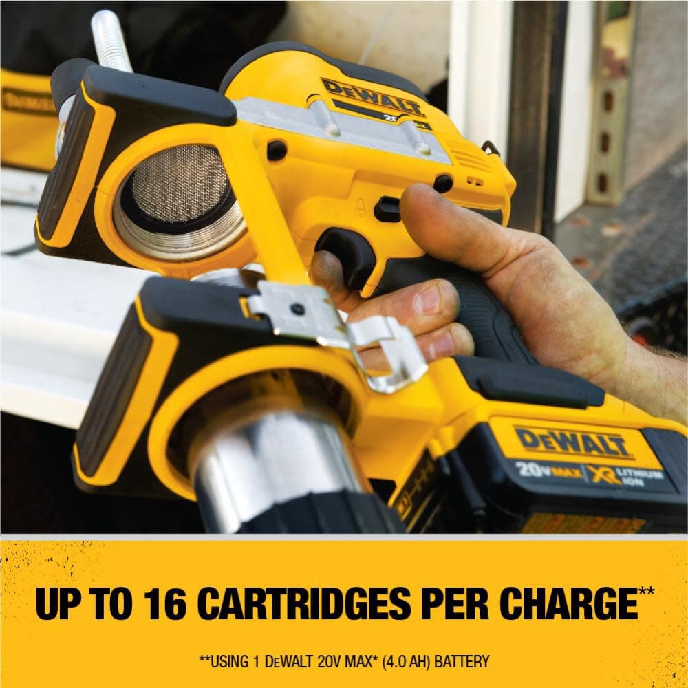 DEWALT 20V MAX Grease Gun Kit, Cordless, 42” Long Hose