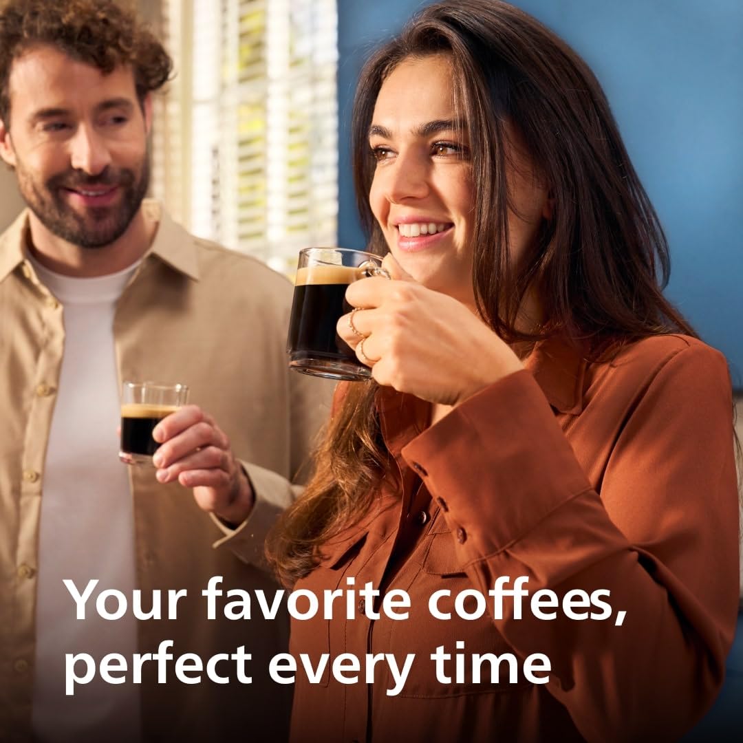 Philips 2200 Series Fully Automatic Espresso Machine - 2 Coffees, Touch Display, Classic Milk Frother