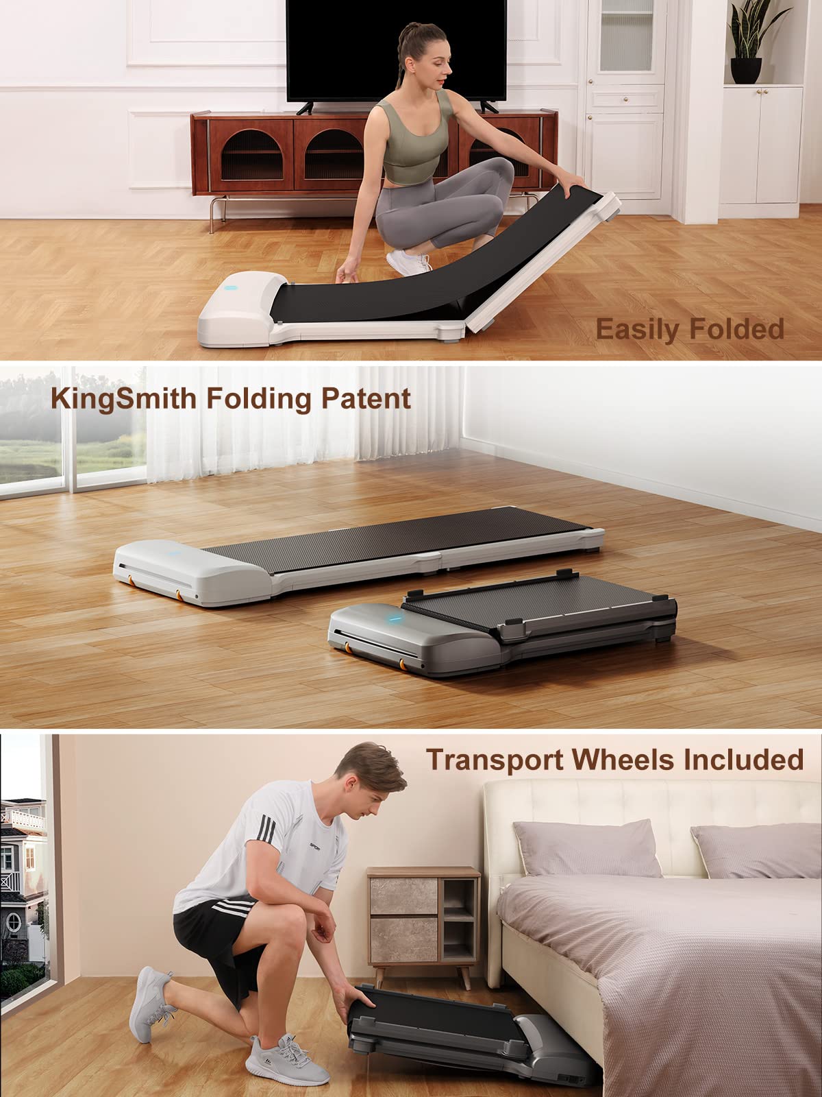 WalkingPad C1 Treadmills for Home, Under Desk Treadmill Ultra Slim Folding Walking Pad
