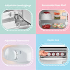 COMFEE' RCD93BL2(E) Under Counter Fridge, 93L Small Fridge with Cooler Box