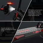 HITWAY Electric Scooter Adult 10 Inch, 15.6-27AH Battery 500W Motor