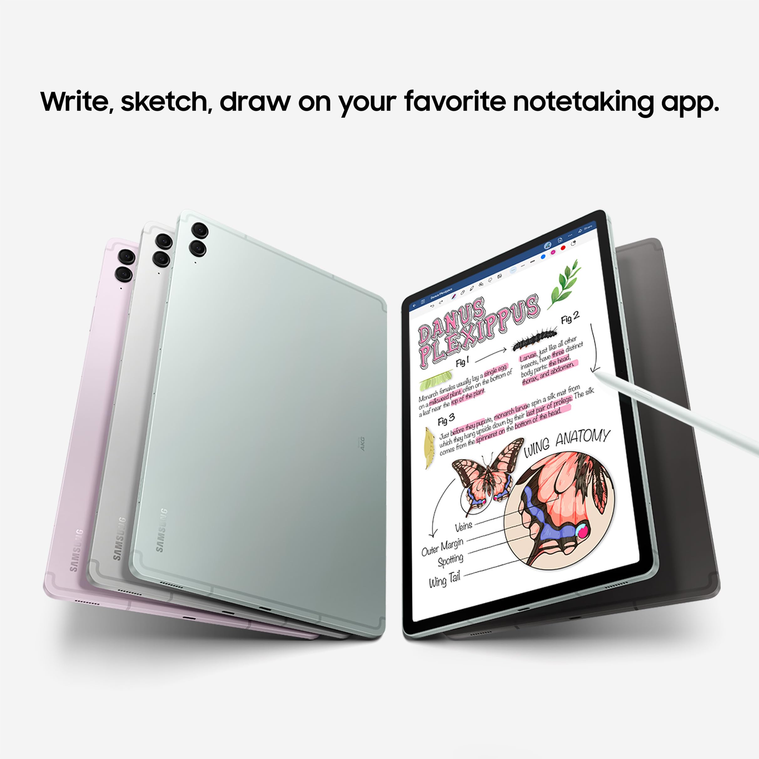 Samsung Galaxy Tab S9 FE+ Tablet with S Pen, 128GB, Long-lasting Battery