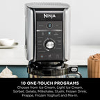 Ninja CREAMi Deluxe Ice Cream Maker & Frozen Dessert Maker with 3 Tubs, 10 Functions
