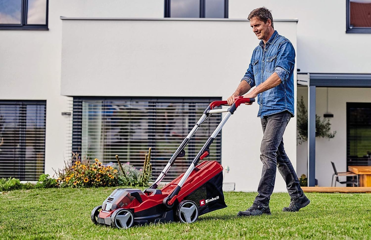 Einhell GE-CM 36/34-1 Li-Solo Power X-Change Battery-Powered Lawnmower