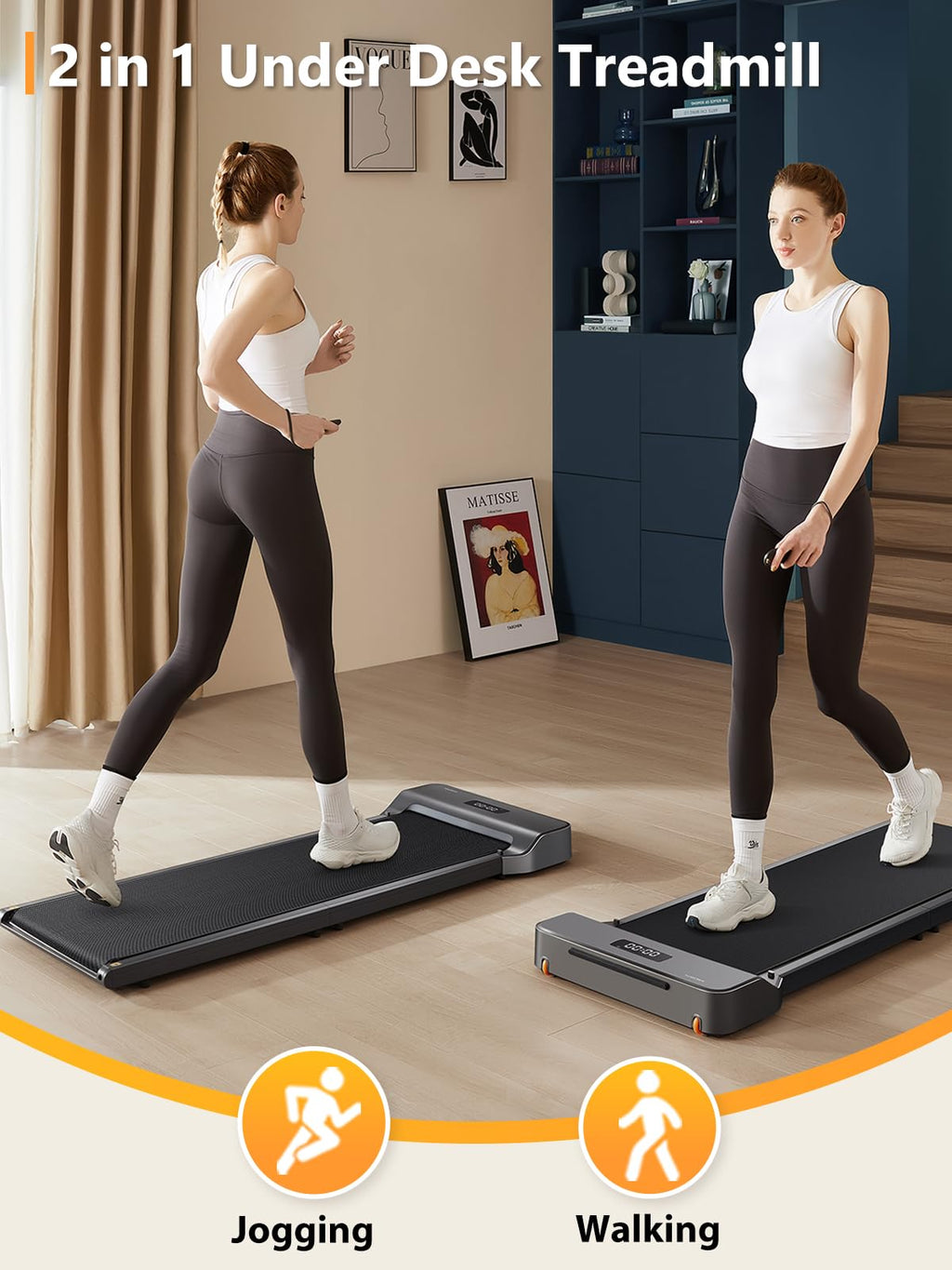 Walkingpad Z1 Walking Pad Treadmill, 180° Folding Under Desk Treadmill for Home Office