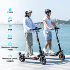 HITWAY Electric Scooter Adult 10 Inch, 15.6-27AH Battery 500W Motor