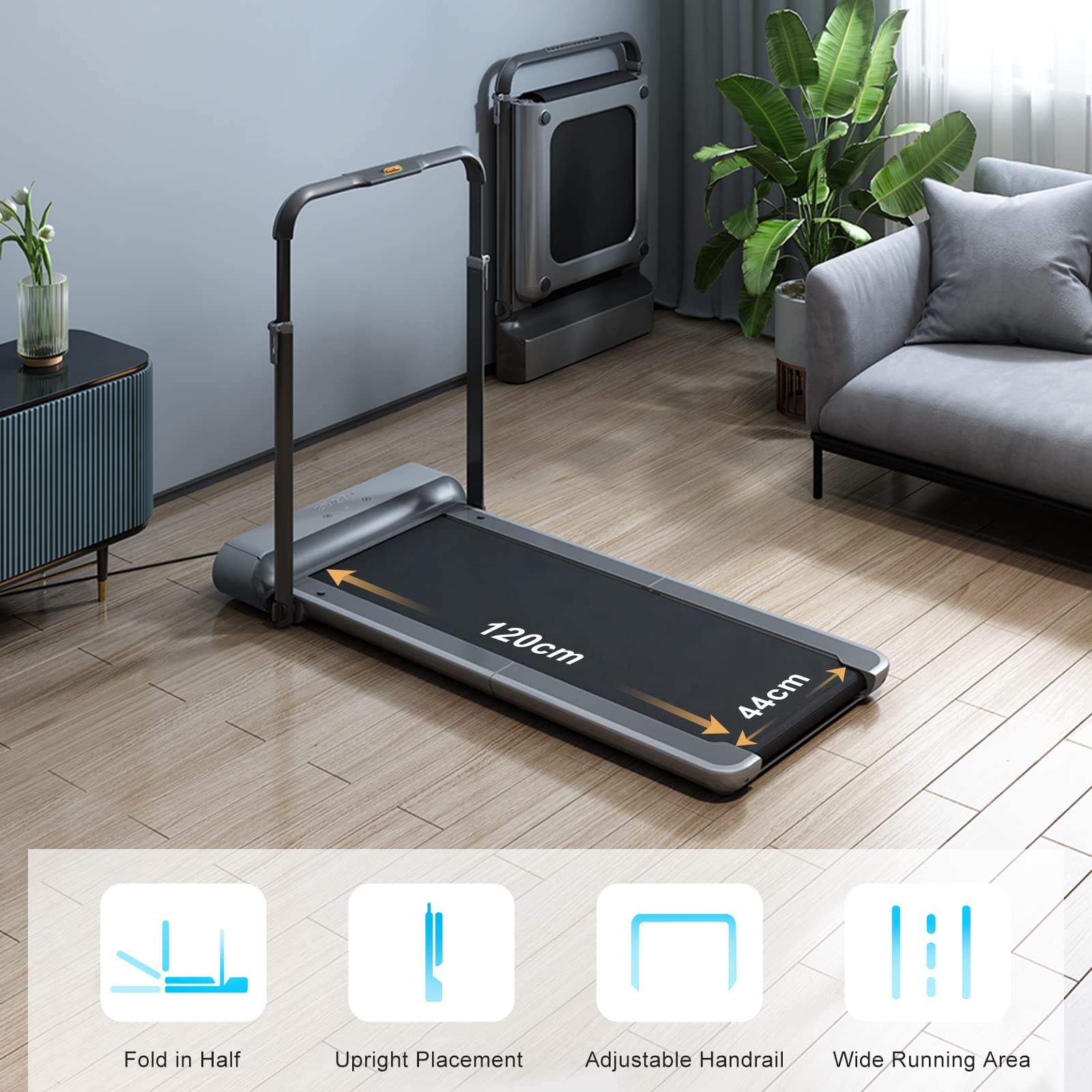 WalkingPad R1 Pro Folding Treadmill, 2 in 1 Walking and Running Treadmills for Home
