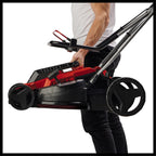 Einhell 1600W Electric Lawn Mower, 37cm Cutting Width, 38L Large Capacity Grass Box