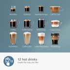 Philips 5400 Series Fully Automatic Espresso Machine - 12 Coffees, Easy-To-Clean LatteGo Milk System