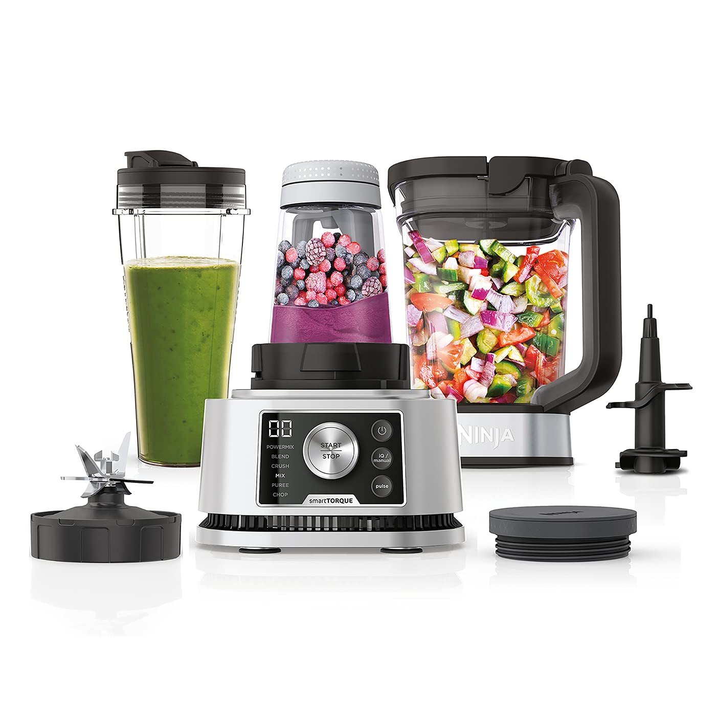 Ninja Foodi Power Nutri Blender 3-in-1, Blend Smoothie Bowls, Thick Spreads & Frozen Drinks