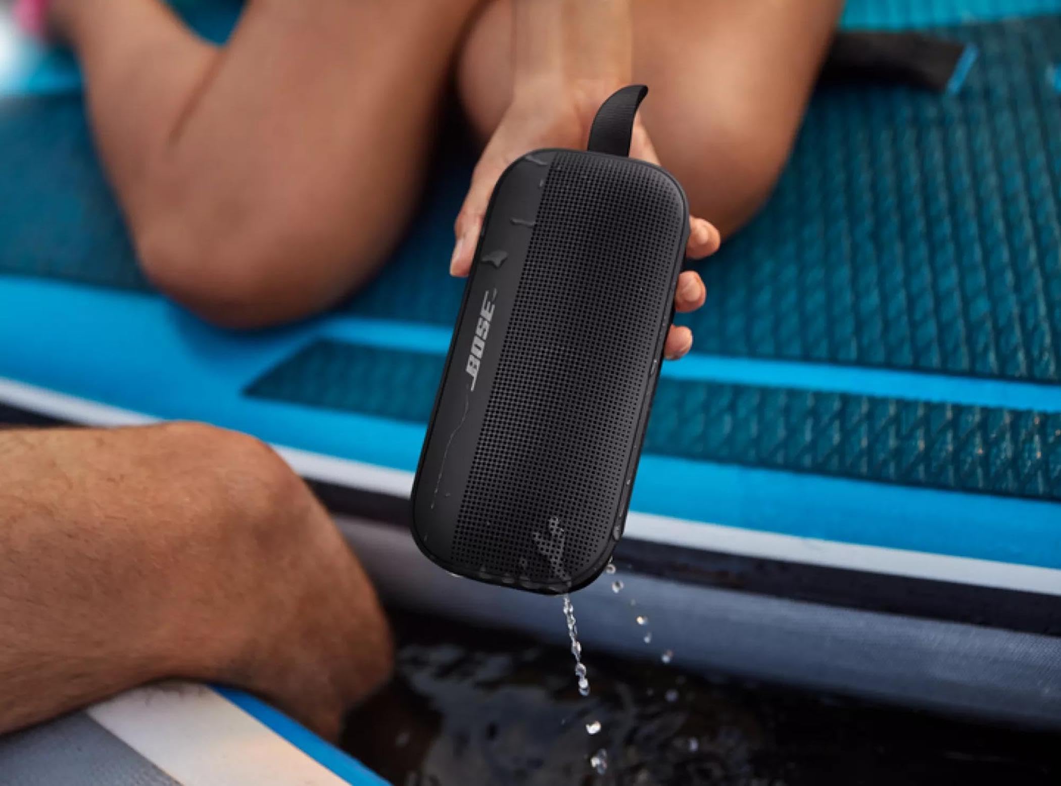 Bose SoundLink Flex Bluetooth Portable Speaker, Wireless Waterproof Speaker for Outdoor Travel—Black