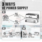 Alpicool T50 50L Compressor Car Refrigerator, Portable Camping Fridge DC 12v Freezer for TruckCampervanRVBoat