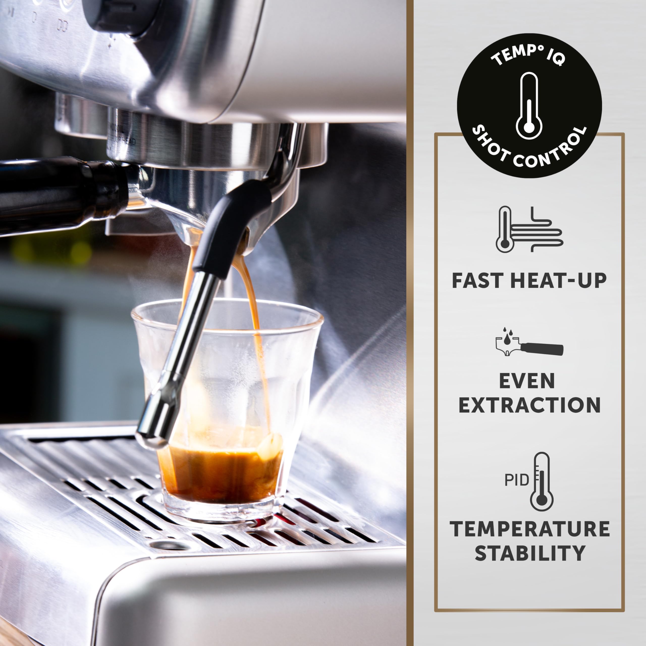 Breville Barista Max Espresso Machine | Latte & Cappuccino Coffee Maker