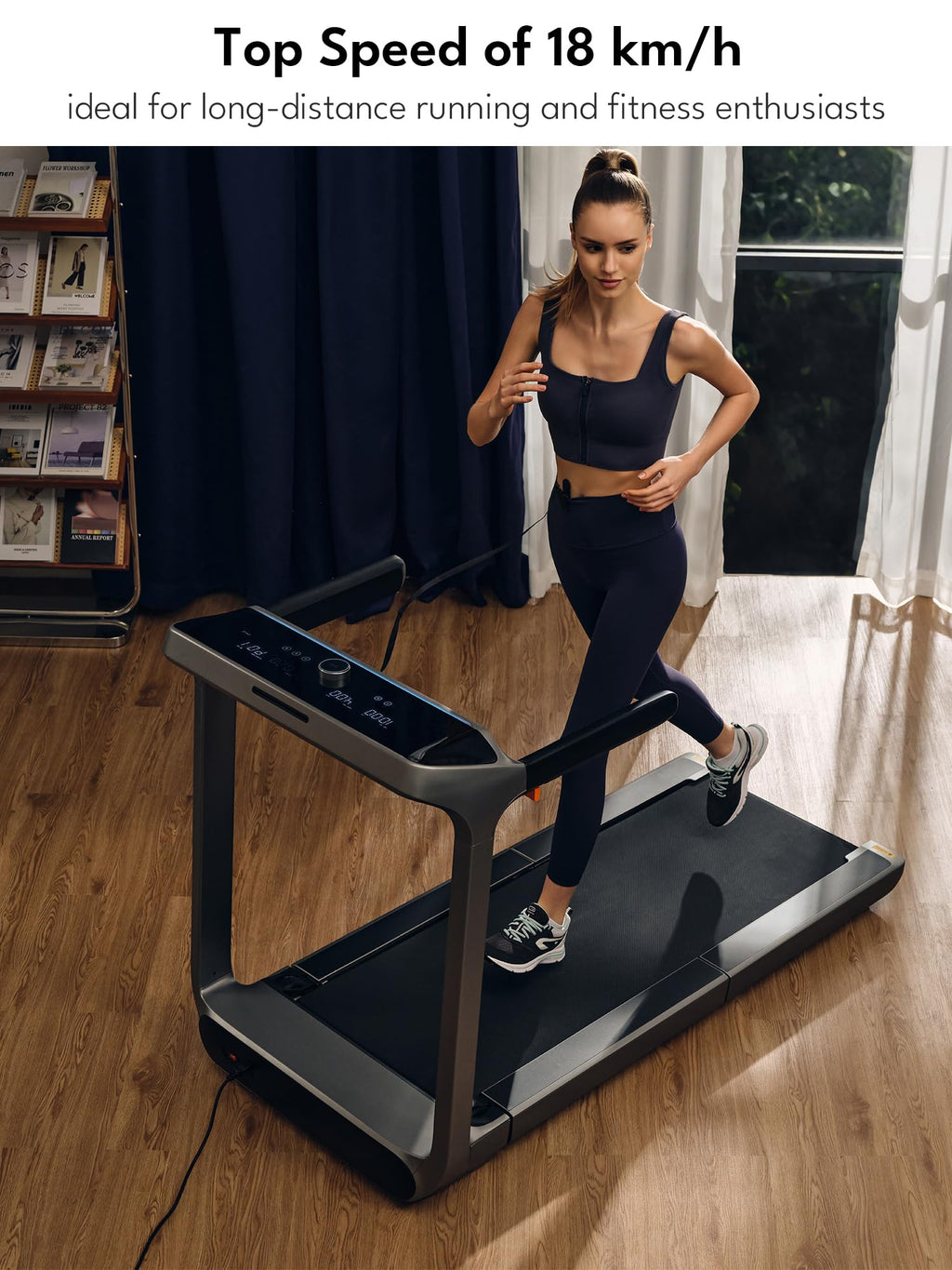 WalkingPad X218 Treadmill, Folding Walking Pad 18 Km/h Speed Support 136 KG