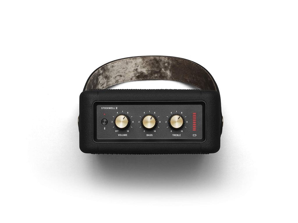 Marshall Stockwell II Wireless Portable Bluetooth Speaker - Black & Brass