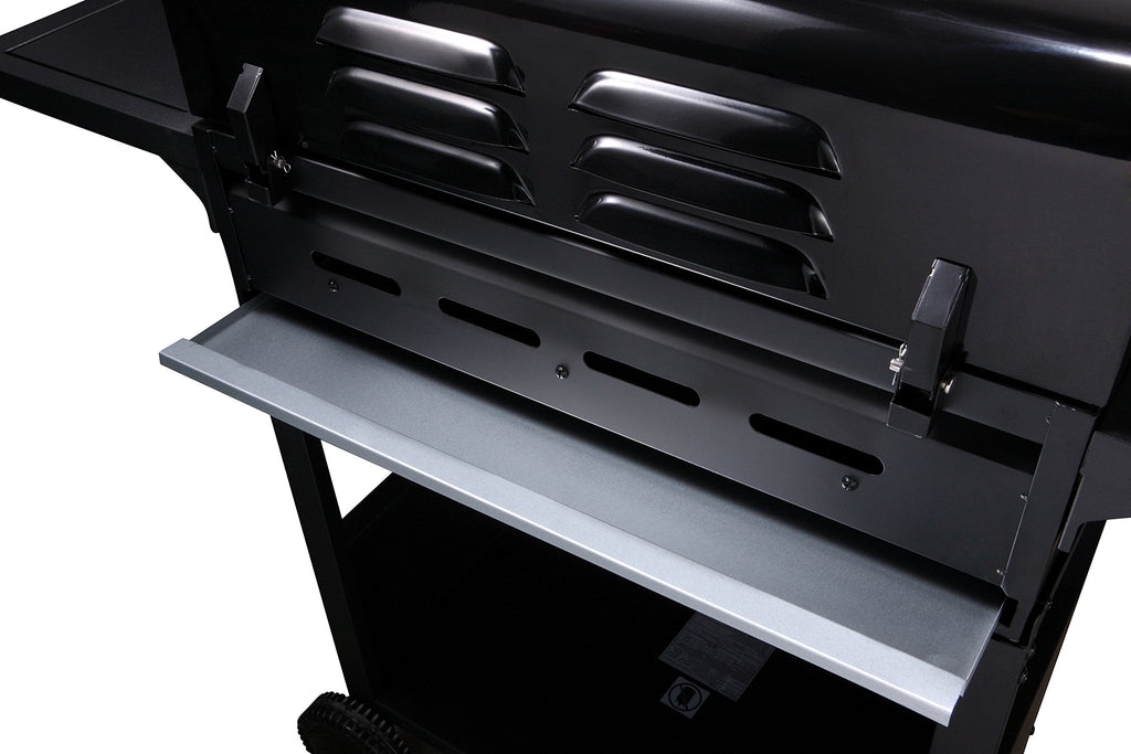 CosmoGrill Original 5 Gas Burner 4+1 Garden Grill, Steel Warming Rack, Side-Burner