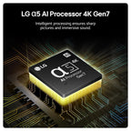 LG 43UT73006LA 43-Inch 4K UHD Smart TV, α5 AI Processor Gen7