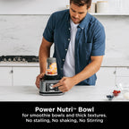 Ninja Foodi Power Nutri Blender 3-in-1, Blend Smoothie Bowls, Thick Spreads & Frozen Drinks