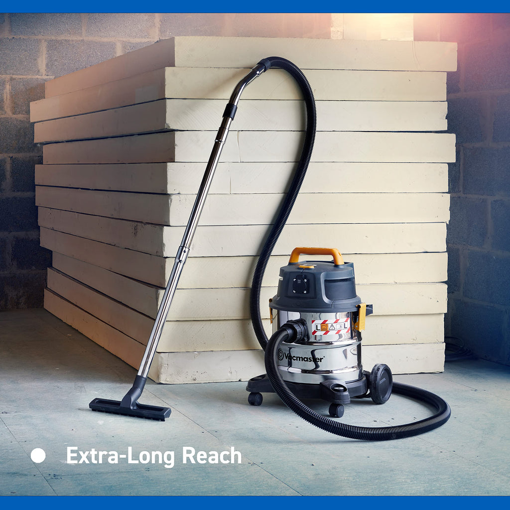 Vacmaster Wet and Dry Vacuum Cleaner 20L. 240V L Class Industrial Dust Extractor.