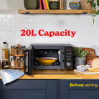 Russell Hobbs RHM2076B 20 Litre 800 W Black Digital Solo Microwave with 5 Power Levels