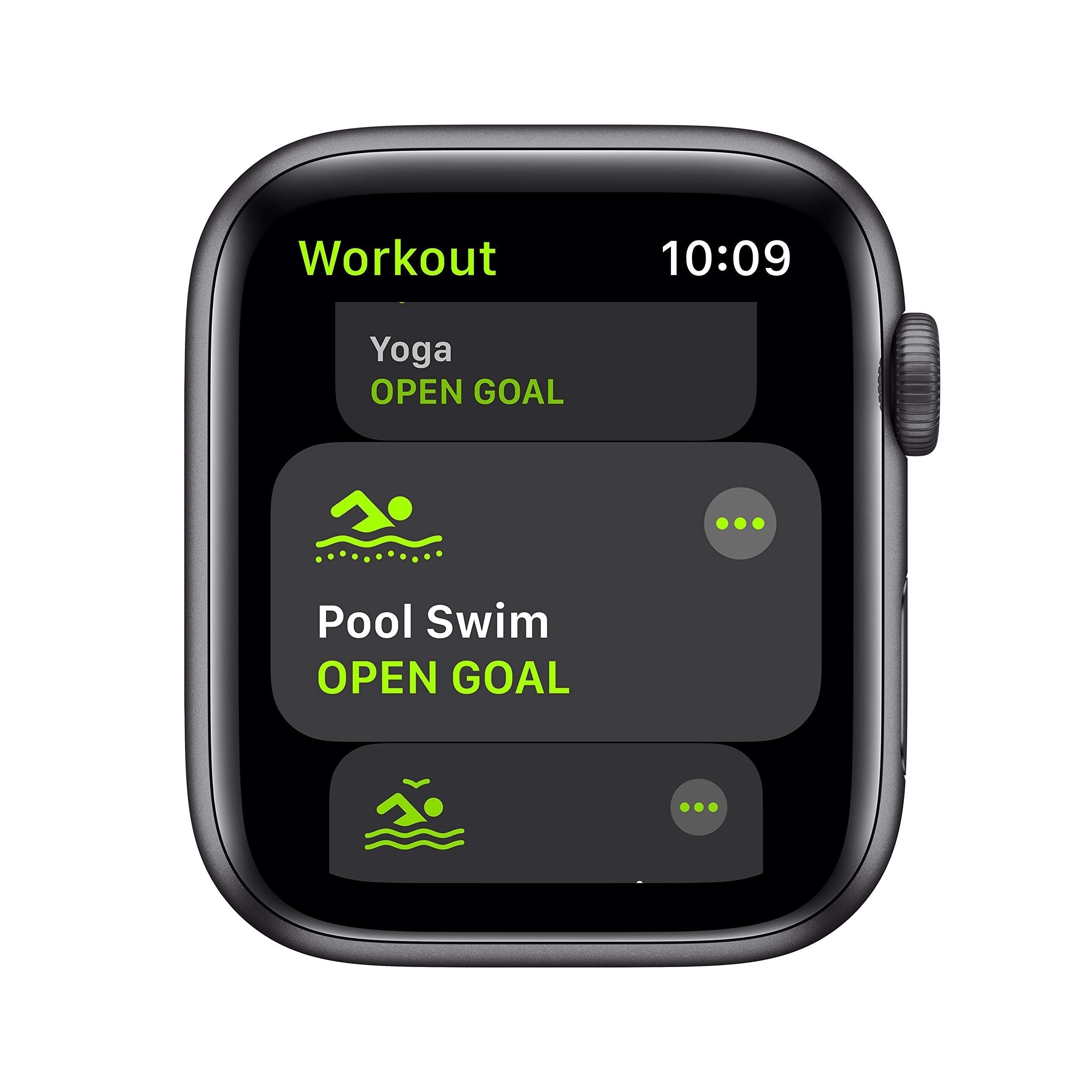 Apple Watch SE 2020 (GPS, 44MM) Space Grey Aluminium Case with Black Sport Band