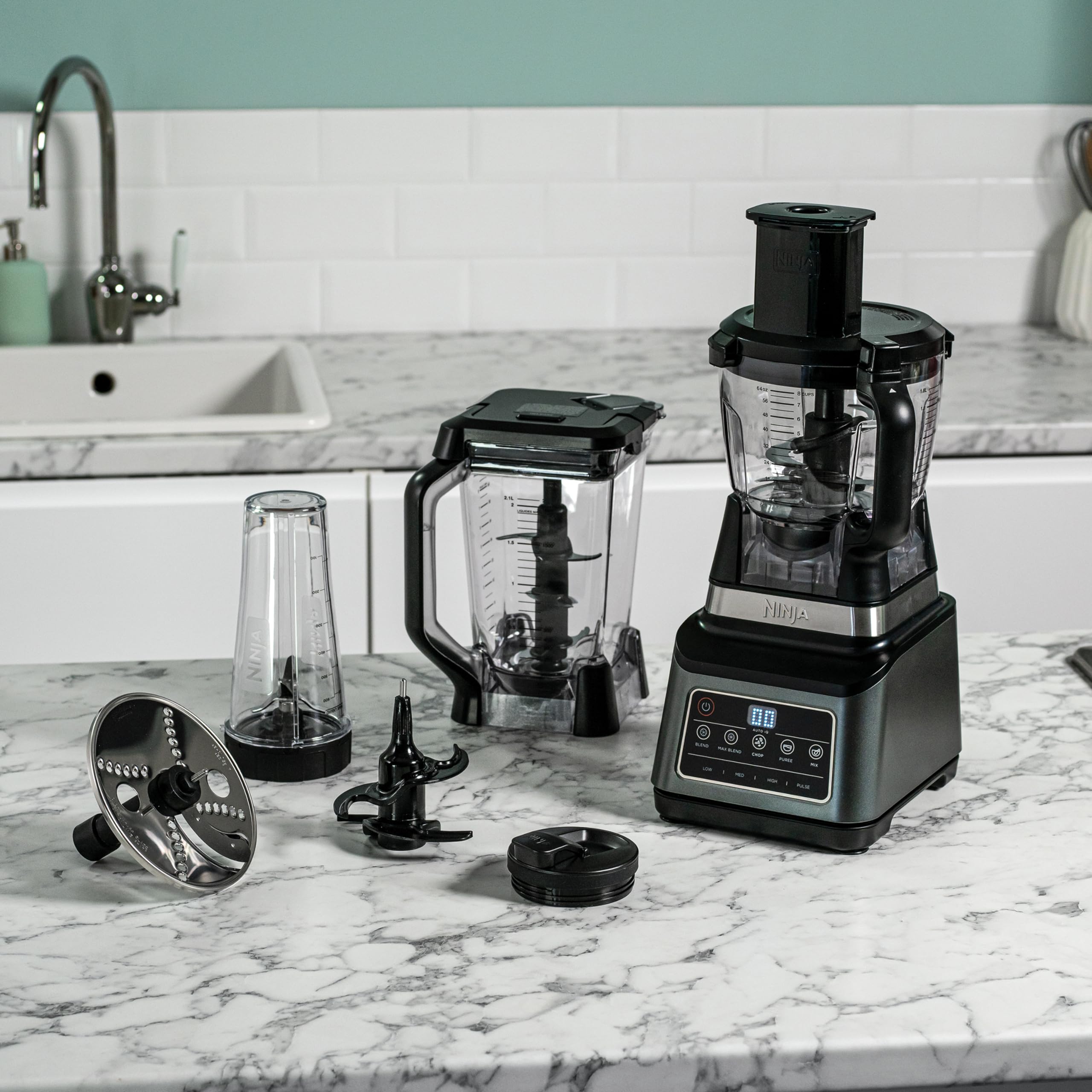 Ninja 3-in-1 Food Processor & Blender with 5 Automatic Programs