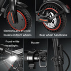 LOFIR 8.5" Aluminum Alloy Folding Electric Scooter Connectivity App Legal for Road Including Lock Function Load