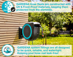 GARDENA (18630) Retractable Garden Hose Reel 115' ft, Wall Mounted