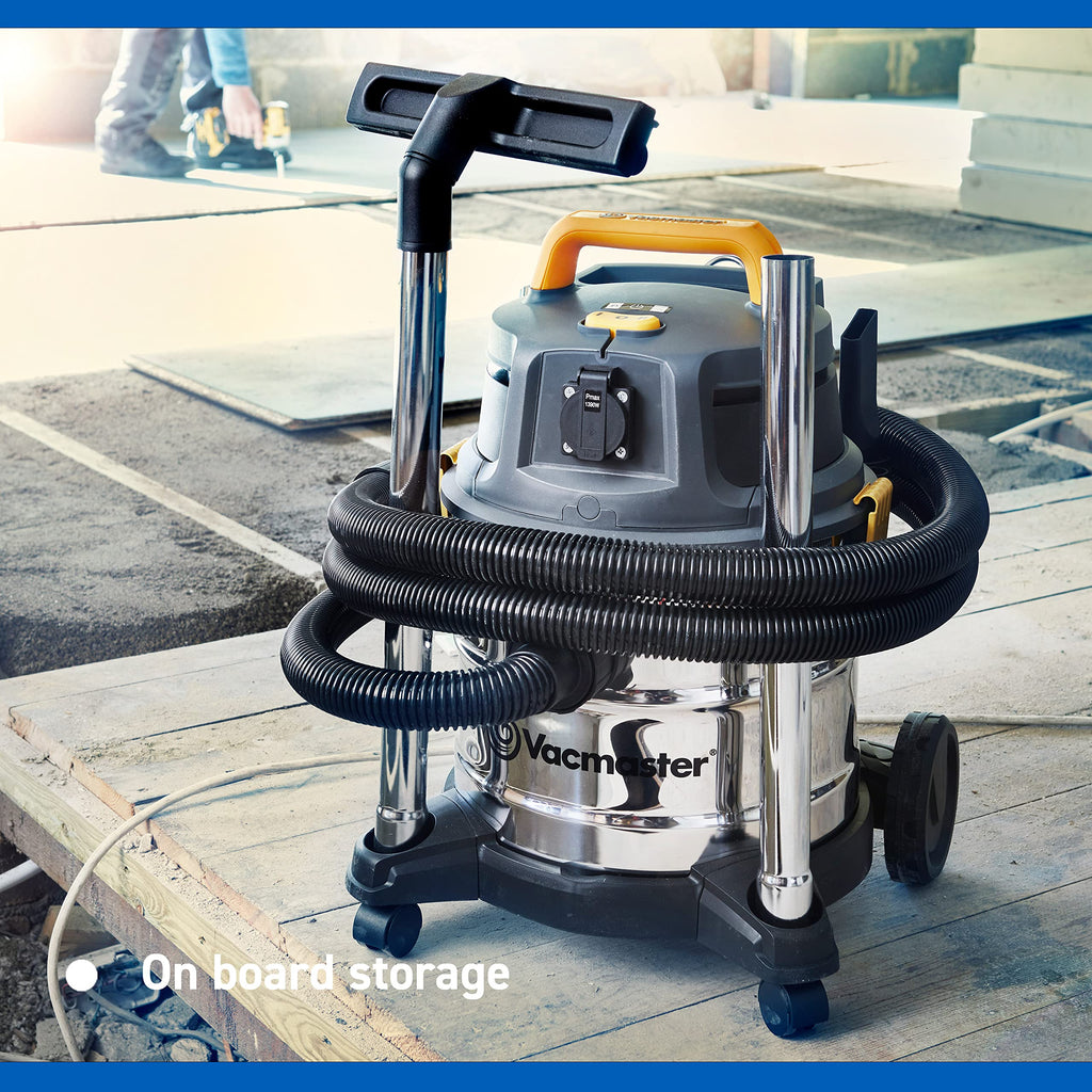 Vacmaster Wet and Dry Vacuum Cleaner 20L. 240V L Class Industrial Dust Extractor.